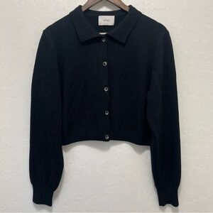 Wilfred Next Door Collared Merino Wool Sweater Cardigan Sz L